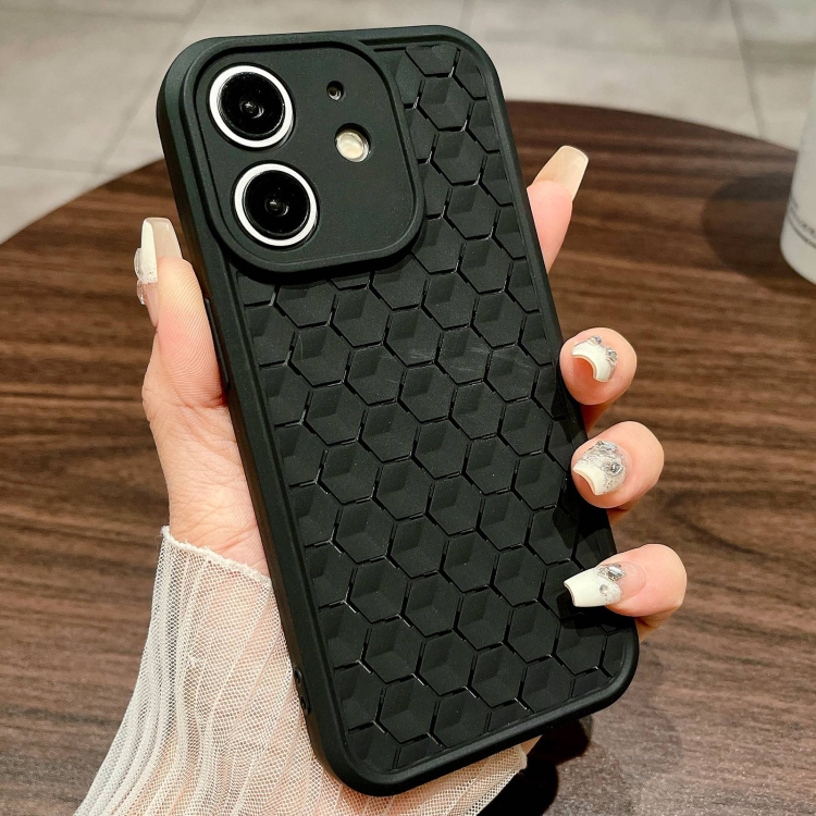 Für iPhone 11 Honeycomb Cooling TPU-Telefonhülle (Schwarz)