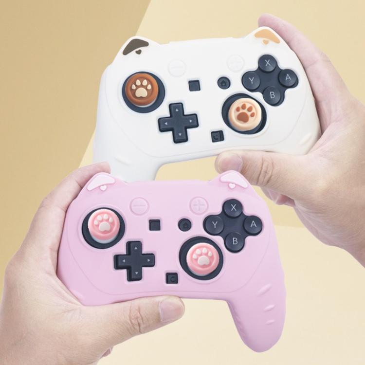 Silikon-Schutzhülle für Nintendo Switch 2 Pro Game Controller (weiß)