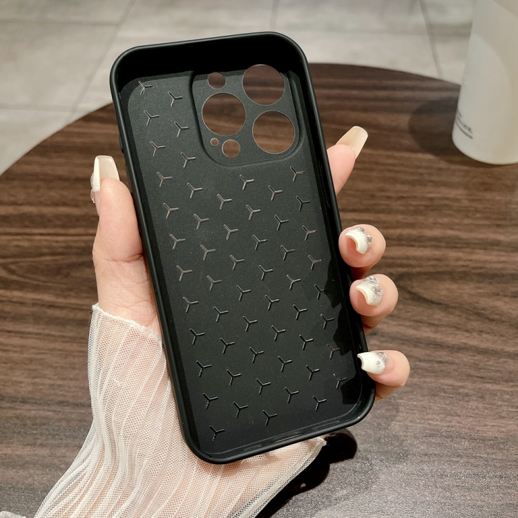 Für iPhone 11 Honeycomb Cooling TPU-Telefonhülle (Schwarz)