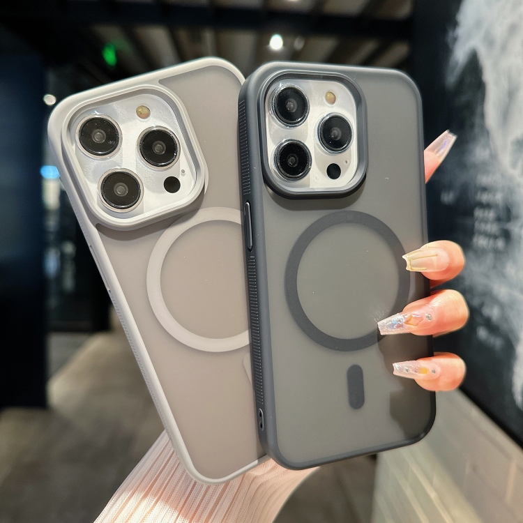 Für iPhone 17 Pro Max Transparente TPU Hybrid PC Magsafe Handyhülle (Weiß)