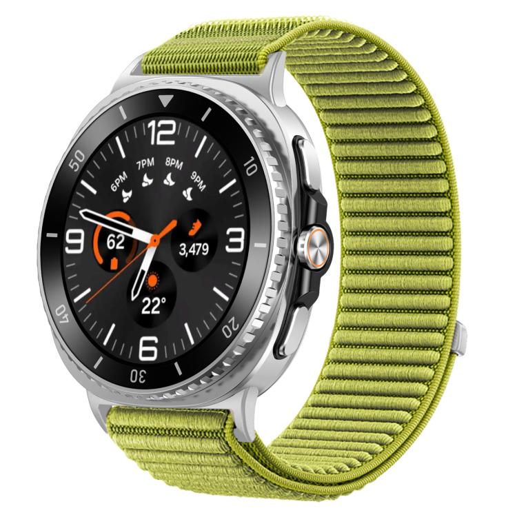 Für Samsung Galaxy Watch8/8 Classic xDfind gewebtes Nylon-Uhrenarmband mit Klettverschluss (Wilderness Green)