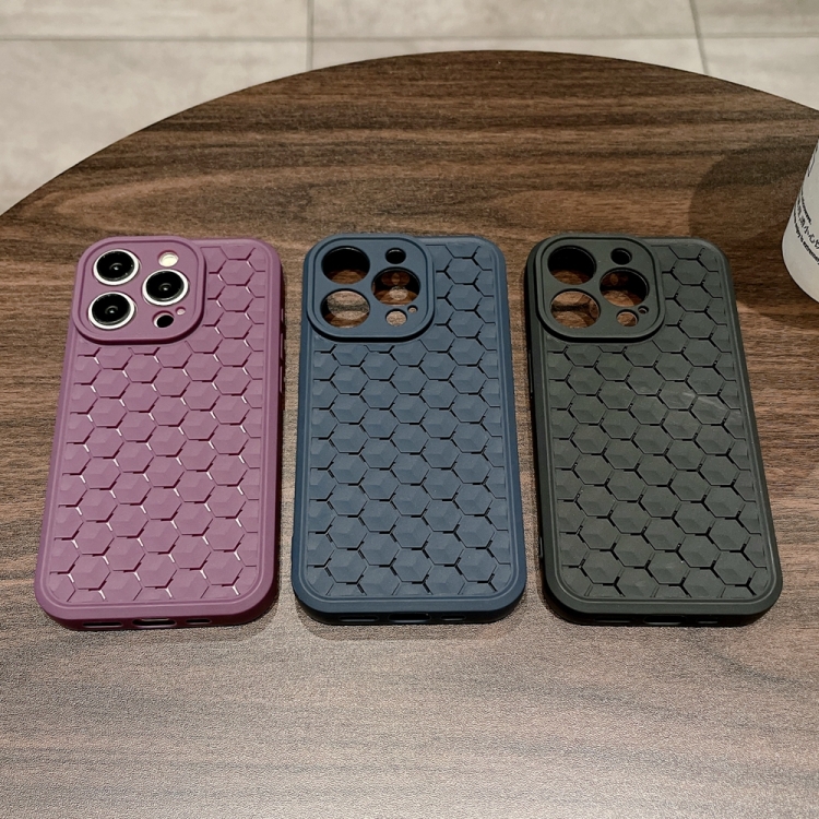Für iPhone 11 Honeycomb Cooling TPU-Telefonhülle (Schwarz)